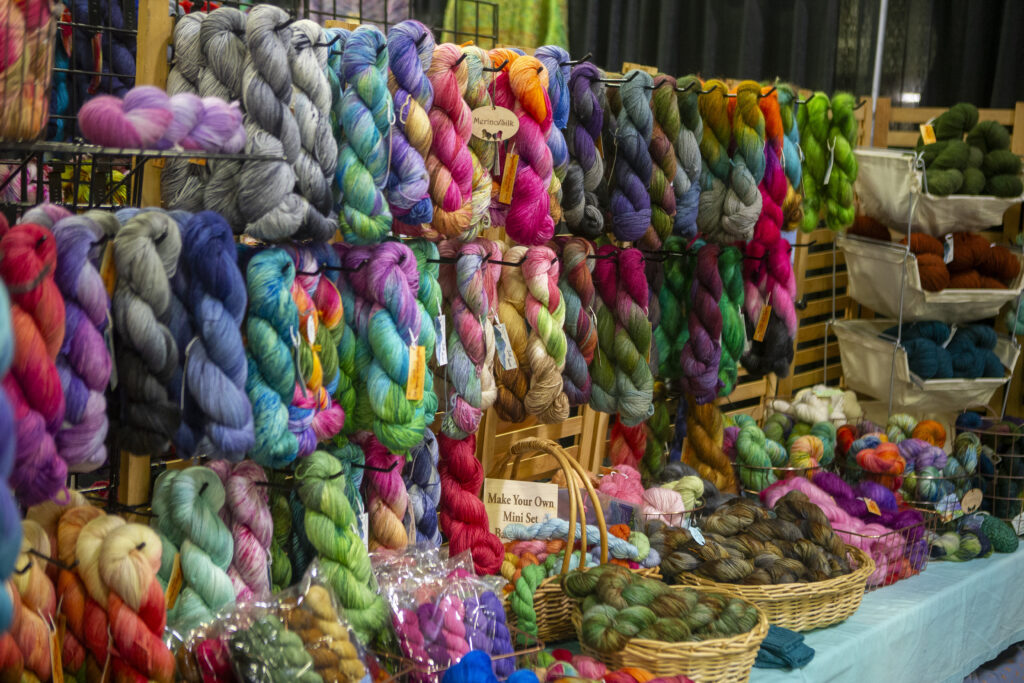 Wall of yarn